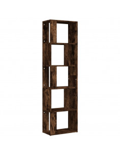 Libreria Rovere Fumo 45x24x160 cm in Legno Multistrato 2