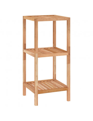 Scaffale da Bagno 36x36x79 cm in Legno Massello di Noce