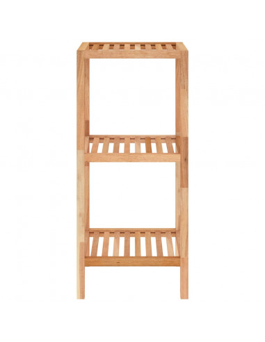 Scaffale da Bagno 36x36x79 cm in Legno Massello di Noce