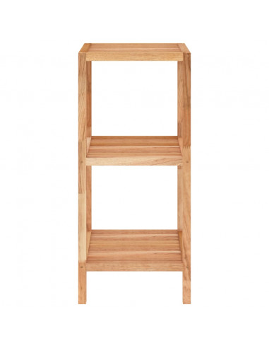 Scaffale da Bagno 36x36x79 cm in Legno Massello di Noce