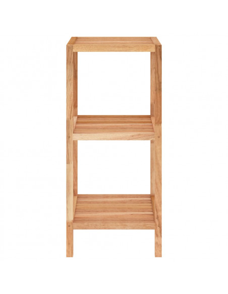 Scaffale da Bagno 36x36x79 cm in Legno Massello di Noce