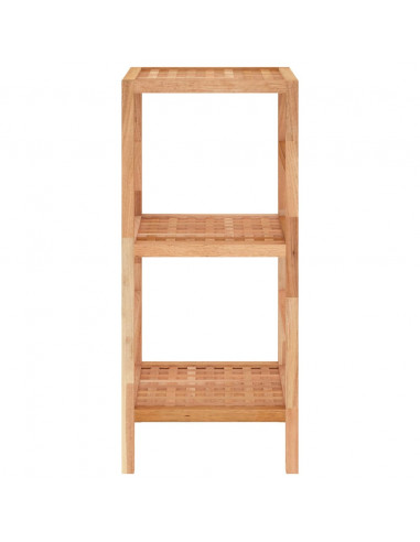 Scaffale da Bagno 35,5x35,5x79 cm in Legno Massello di Noce