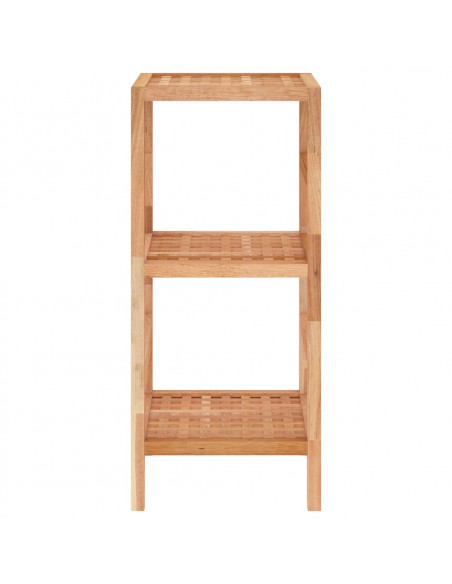 Scaffale da Bagno 35,5x35,5x79 cm in Legno Massello di Noce