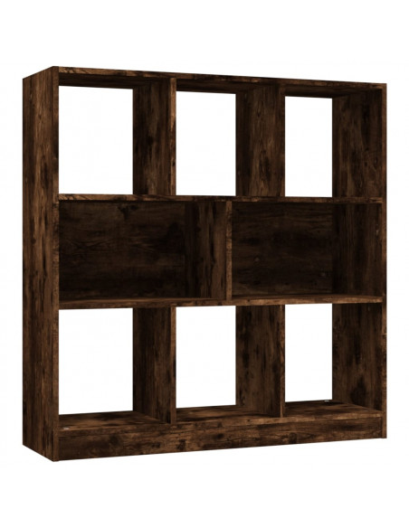 Libreria Rovere Fumo 97,5x29,5x100 cm in Legno Multistrato
