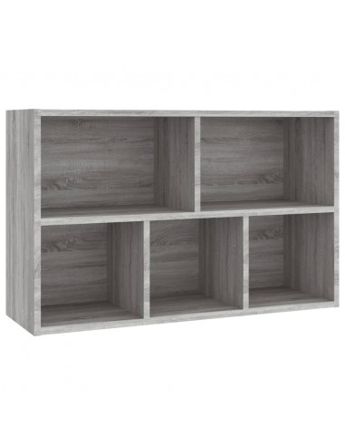 Libreria/Credenza Grigio Sonoma 50x25x80 cm Legno Multistrato