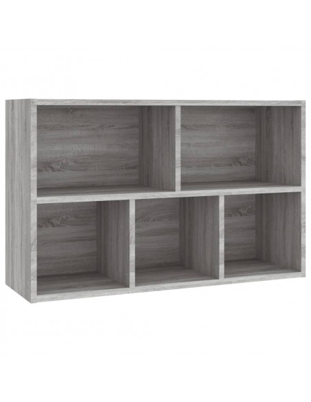 Libreria/Credenza Grigio Sonoma 50x25x80 cm Legno Multistrato