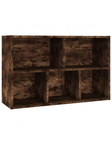 Libreria/Credenza Rovere Fumo 50x25x80 cm in Legno Multistrato
