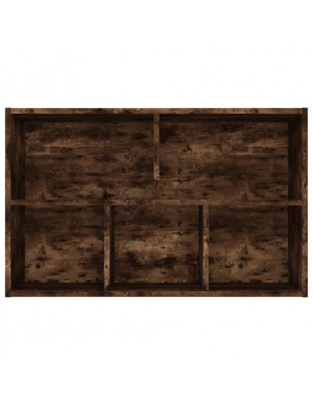 Libreria/Credenza Rovere Fumo 50x25x80 cm in Legno Multistrato