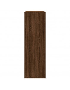 Libreria/Credenza Rovere Marrone 50x25x80 cm Legno Multistrato 2