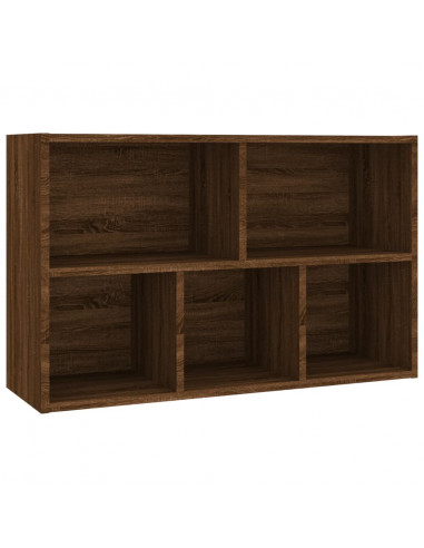 Libreria/Credenza Rovere Marrone 50x25x80 cm Legno Multistrato