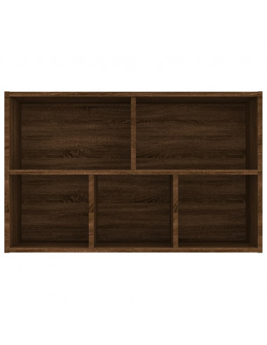 Libreria/Credenza Rovere Marrone 50x25x80 cm Legno Multistrato