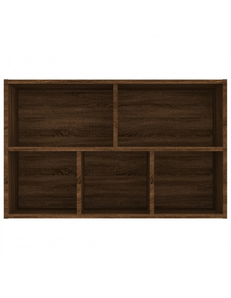 Libreria/Credenza Rovere Marrone 50x25x80 cm Legno Multistrato