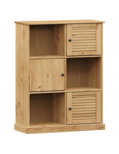 Libreria VIGO 90x35x114,5 cm in Legno Massello di Pino