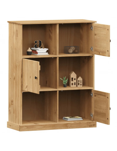 Libreria VIGO 90x35x114,5 cm in Legno Massello di Pino