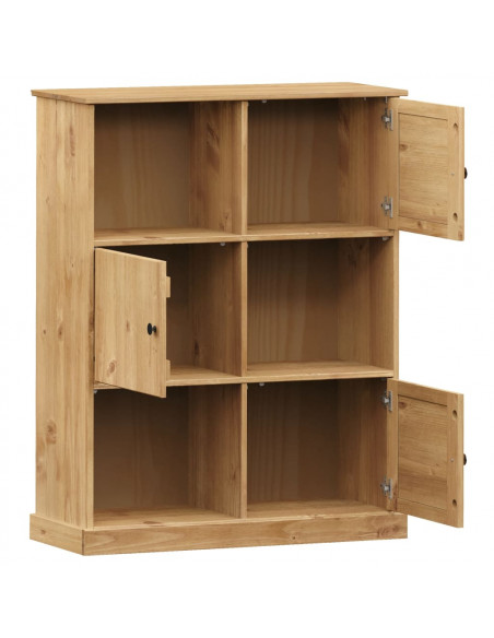 Libreria VIGO 90x35x114,5 cm in Legno Massello di Pino