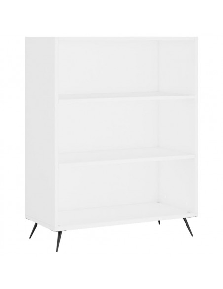 Libreria Bianca 69,5x32,5x90 cm in Legno Multistrato