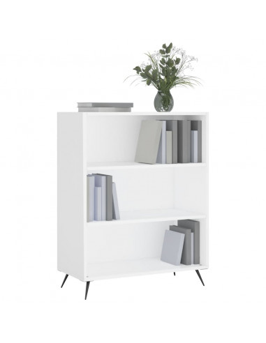 Libreria Bianca 69,5x32,5x90 cm in Legno Multistrato