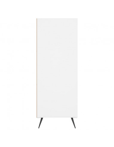 Libreria Bianca 69,5x32,5x90 cm in Legno Multistrato