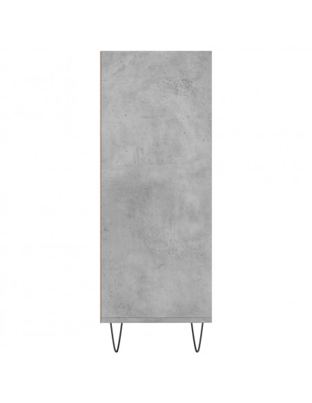 Libreria Grigio Cemento 69,5x32,5x90 cm in Legno Multistrato
