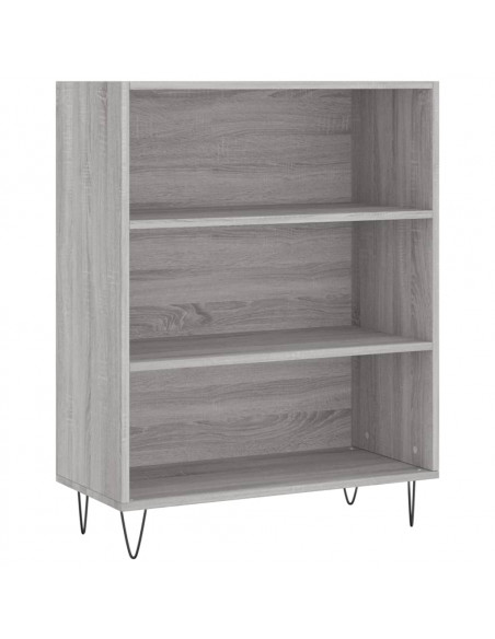 Libreria Grigio Sonoma 69,5x32,5x90 cm in Legno Multistrato