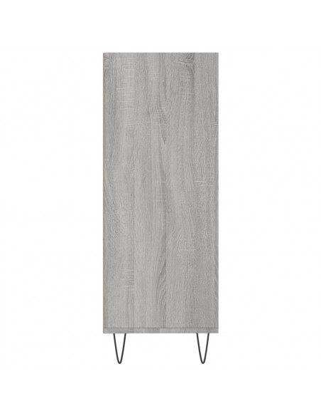Libreria Grigio Sonoma 69,5x32,5x90 cm in Legno Multistrato