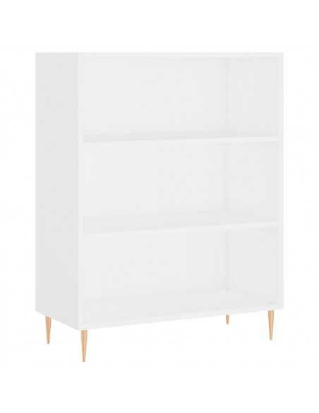 Libreria Bianca 69,5x32,5x90 cm in Legno Multistrato
