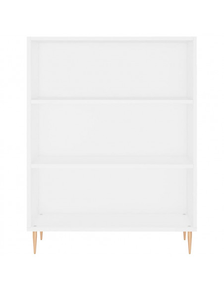 Libreria Bianca 69,5x32,5x90 cm in Legno Multistrato
