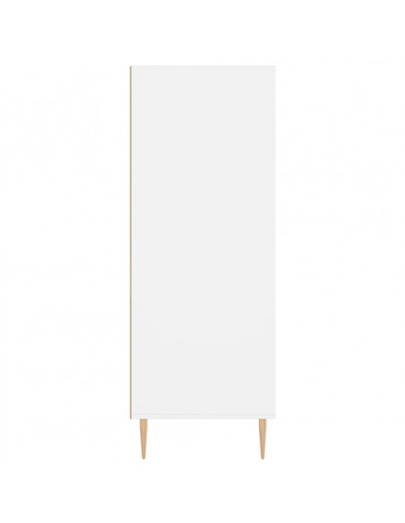 Libreria Bianca 69,5x32,5x90 cm in Legno Multistrato