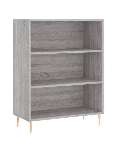 Libreria Grigio Sonoma 69,5x32,5x90 cm in Legno Multistrato