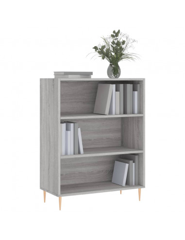 Libreria Grigio Sonoma 69,5x32,5x90 cm in Legno Multistrato