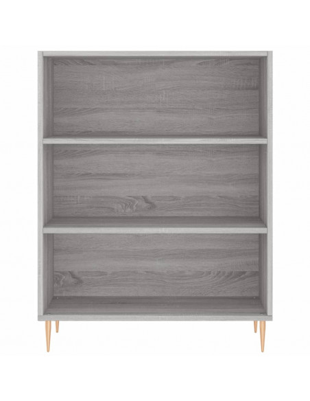 Libreria Grigio Sonoma 69,5x32,5x90 cm in Legno Multistrato