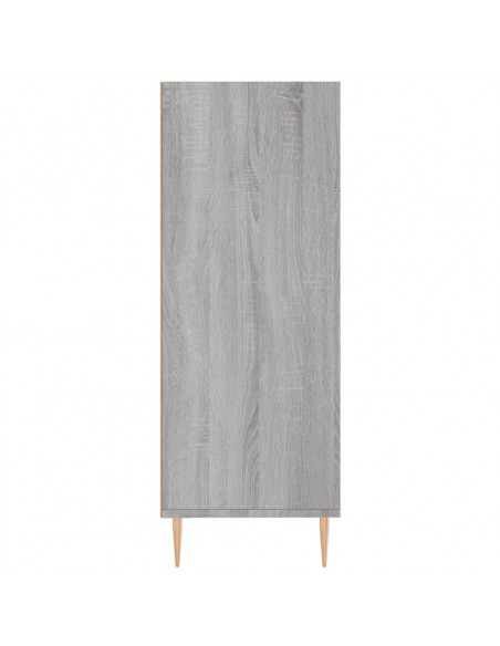 Libreria Grigio Sonoma 69,5x32,5x90 cm in Legno Multistrato