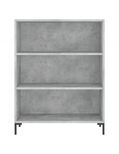 Libreria Grigio Cemento 69,5x32,5x90 cm in Legno Multistrato