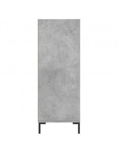 Libreria Grigio Cemento 69,5x32,5x90 cm in Legno Multistrato
