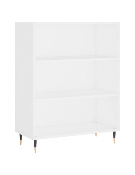 Libreria Bianca 69,5x32,5x90 cm in Legno Multistrato