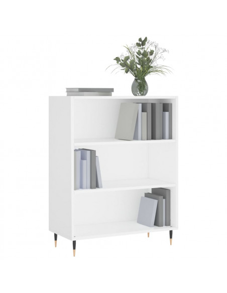 Libreria Bianca 69,5x32,5x90 cm in Legno Multistrato