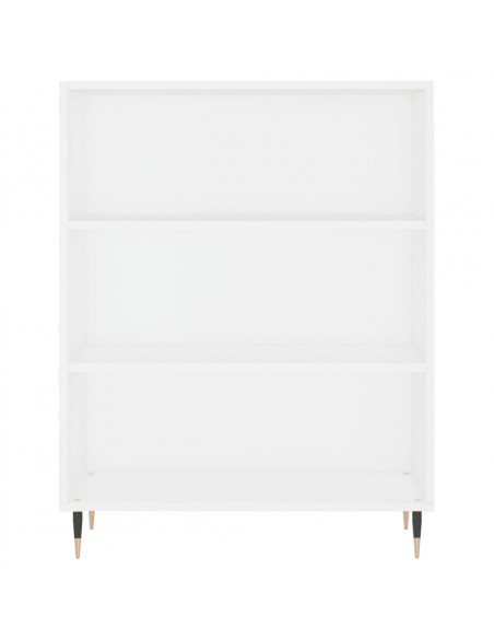 Libreria Bianca 69,5x32,5x90 cm in Legno Multistrato