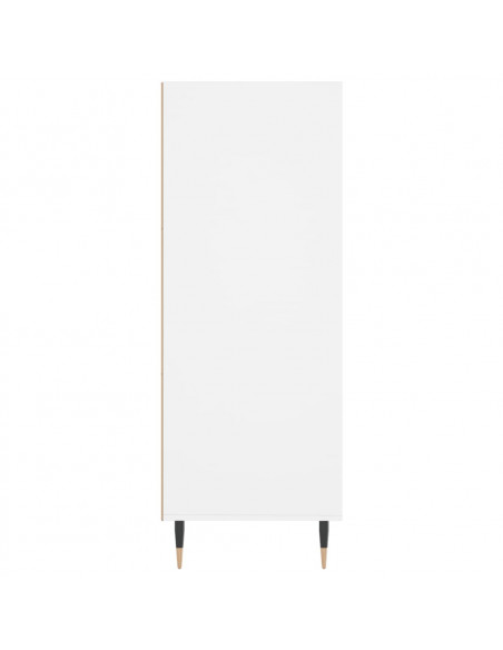 Libreria Bianca 69,5x32,5x90 cm in Legno Multistrato