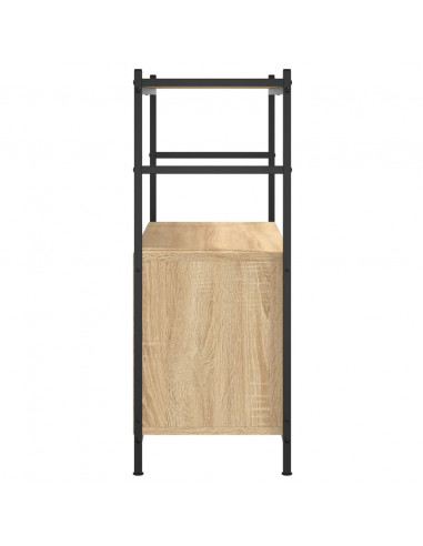 Libreria Rovere Sonoma 80x30x78,5 cm Legno Multistrato e Ferro