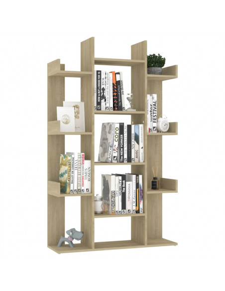 Libreria Rovere Sonoma 86x25,5x140 cm in Truciolato