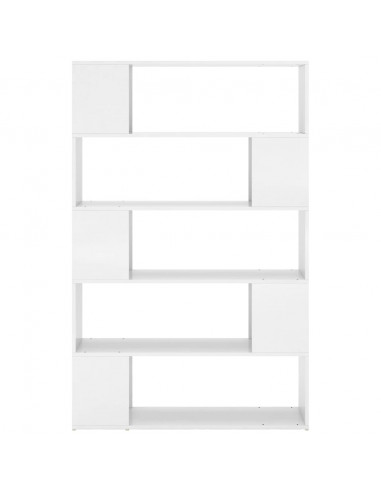 Libreria/Divisorio Bianco Lucido in Legno Multistrato