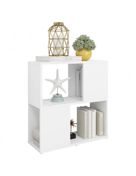 Libreria Bianca 60x24x63 cm in Legno Multistrato