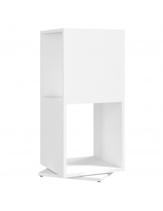 Armadietto Girevole Bianco 34,5x34,5x75,5 cm in Truciolato 2