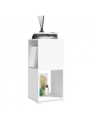 Armadietto Girevole Bianco 34,5x34,5x75,5 cm in Truciolato