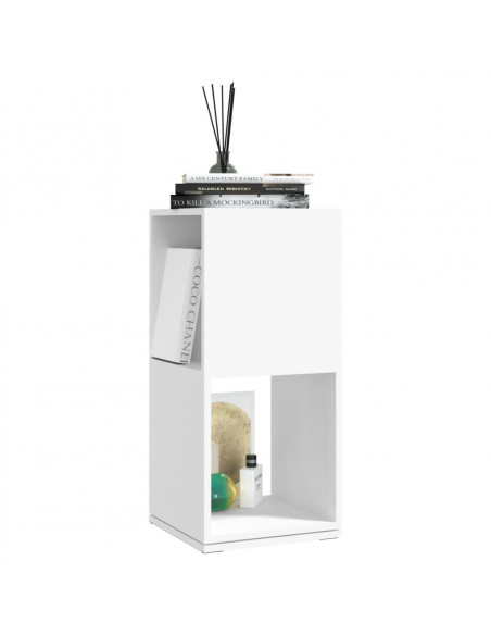 Armadietto Girevole Bianco 34,5x34,5x75,5 cm in Truciolato