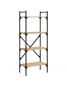 Libreria Rovere Sonoma 4 Ripiani 56x31,5x138,5 cm Multistrato 2