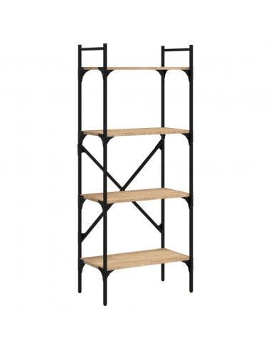 Libreria Rovere Sonoma 4 Ripiani 56x31,5x138,5 cm Multistrato