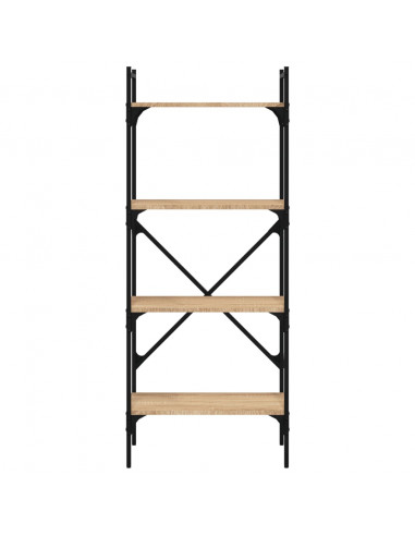 Libreria Rovere Sonoma 4 Ripiani 56x31,5x138,5 cm Multistrato