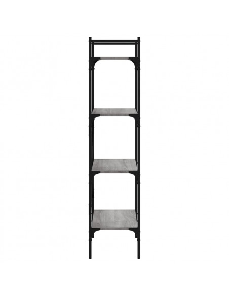 Libreria Grigio Sonoma 4 Ripiani 56x31,5x138,5 cm Multistrato