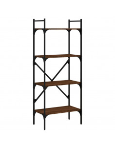 Libreria Rovere Marrone 4 Ripiani 56x31,5x138,5 cm Multistrato 2